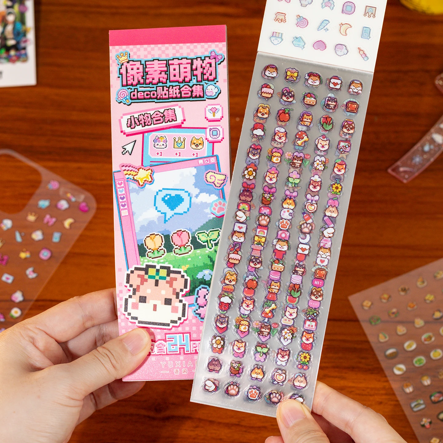 24 قطعة لطيف يموت قطع فلاش ملصقات الزخرفية كتاب DIY بها بنفسك سجل القصاصات جراب هاتف الكولاج مواد الديكور القرطاسية الجمالية #2