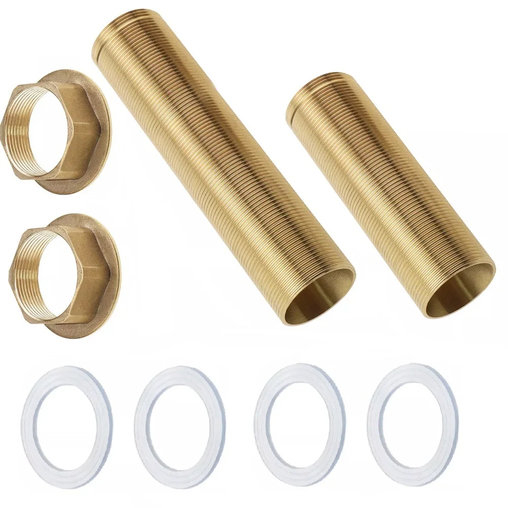 8 pz Rubinetto Fisso Vite Del Piede Acqua Calda Fredda Dadi Per Tubi In Ottone Rubinetto Riparazione Dado Estensione Rubinetto Parti di Tenuta Prevenire Le Perdite D'acqua