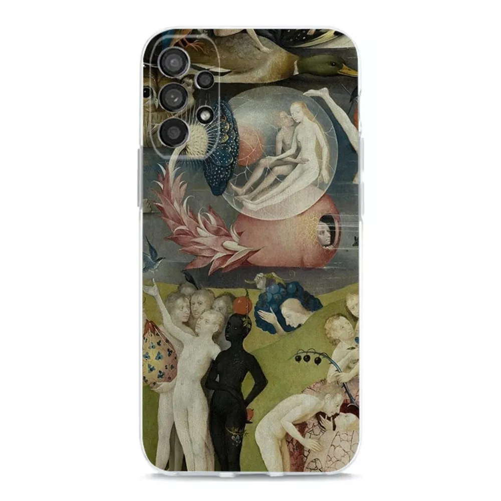 Hieronymus Bosch Art Phone Case For Samsung Galaxy A71,70,52,40,51,31,A50,21S,30S,Note20ultra Transparent Cover