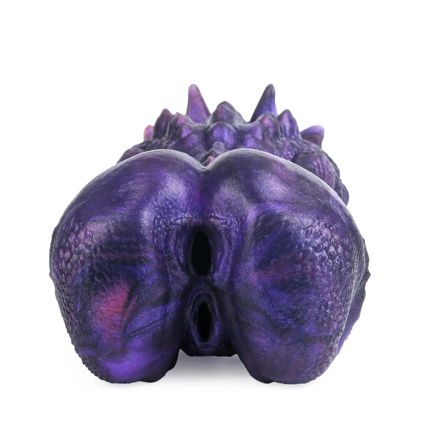 SHAZ Purple Evil Dragon Masturbator, Silicone Pocket Pussy Stroker, Tight Dual Channel Onahole, Sex Toy for Men Penis Training view 2
