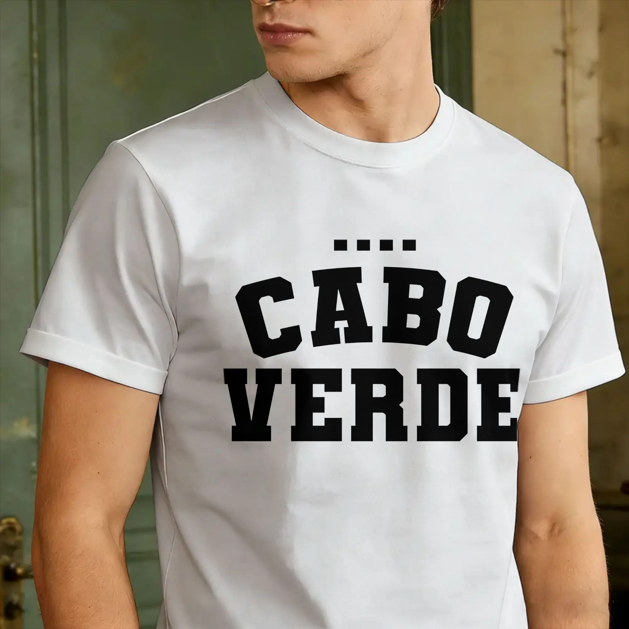 Kap Verde T-Shirt Sommer Cabo Verde Hip-Hop T-Shirts Reine Baumwolle Rundhals Übergroße Kleidung Kurzarm Streetwear T-Shirt – Detail 2