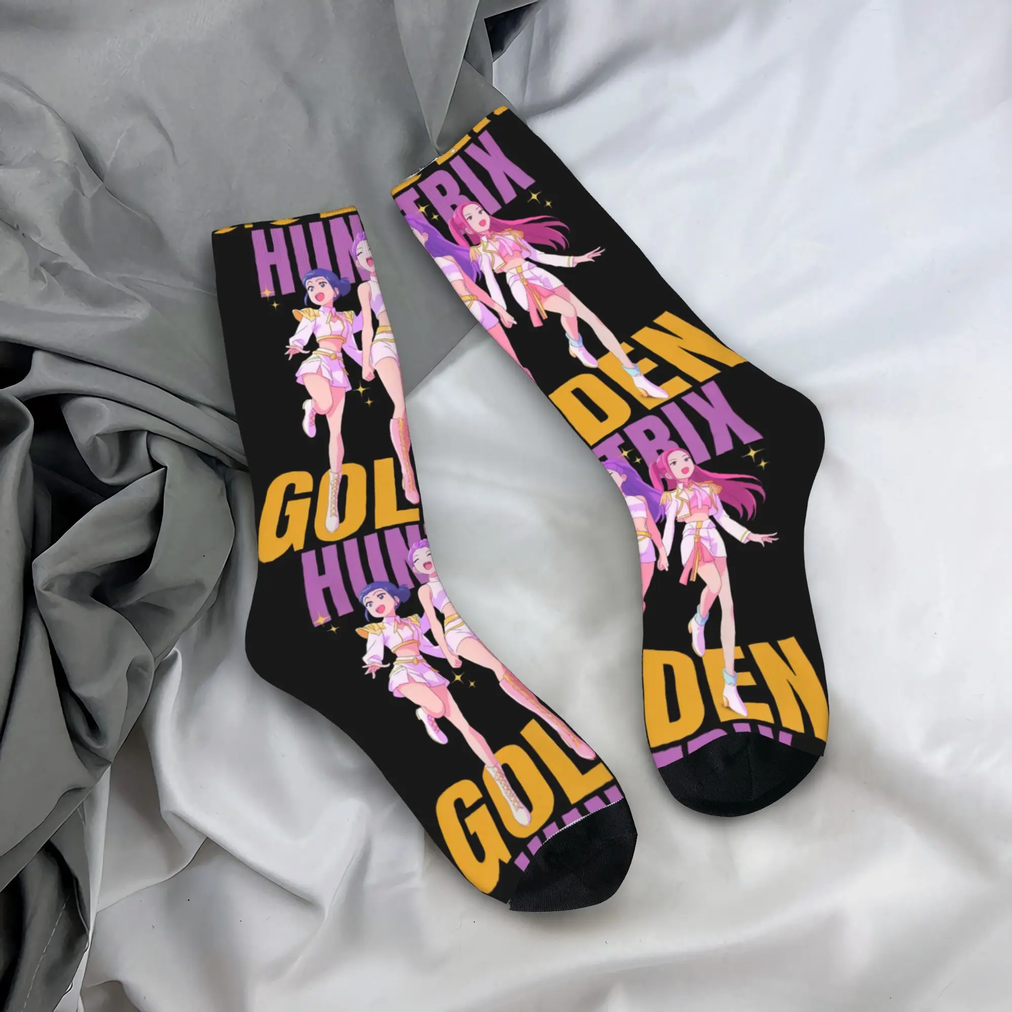 KPop デーモンゴールデンハンターズ靴下秋ストッキングカジュアル男性高品質靴下デザインランニングノンスリップ靴下