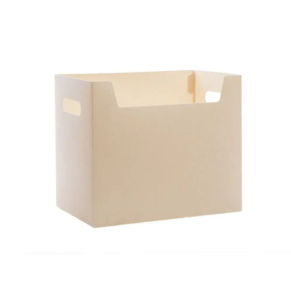 Sundries Storage Box Folding File Storage Box Large Capacity Transparent File Organizer Box Paper Organizer Hand-held