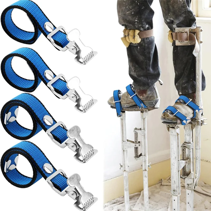 

A44Z-4PCS Drywall Stilts Straps, Adjustable Drywall Foot Band Straps, Nylon Leg Fixation Strap Replacement Part For Stilts