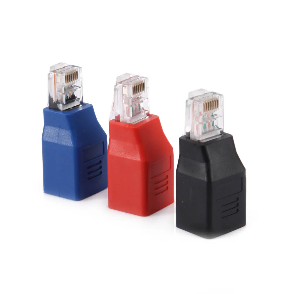 Переходник со штекера на гнездо RJ45 M/F