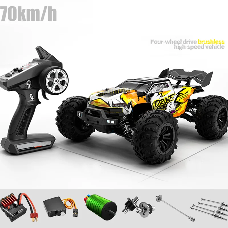 1:16 Brushless RC Car 16101 PRO 16102PRO 70km/h Racing car 4WD Metal Differential Transmission Sand Off-road Vehicle Model toy