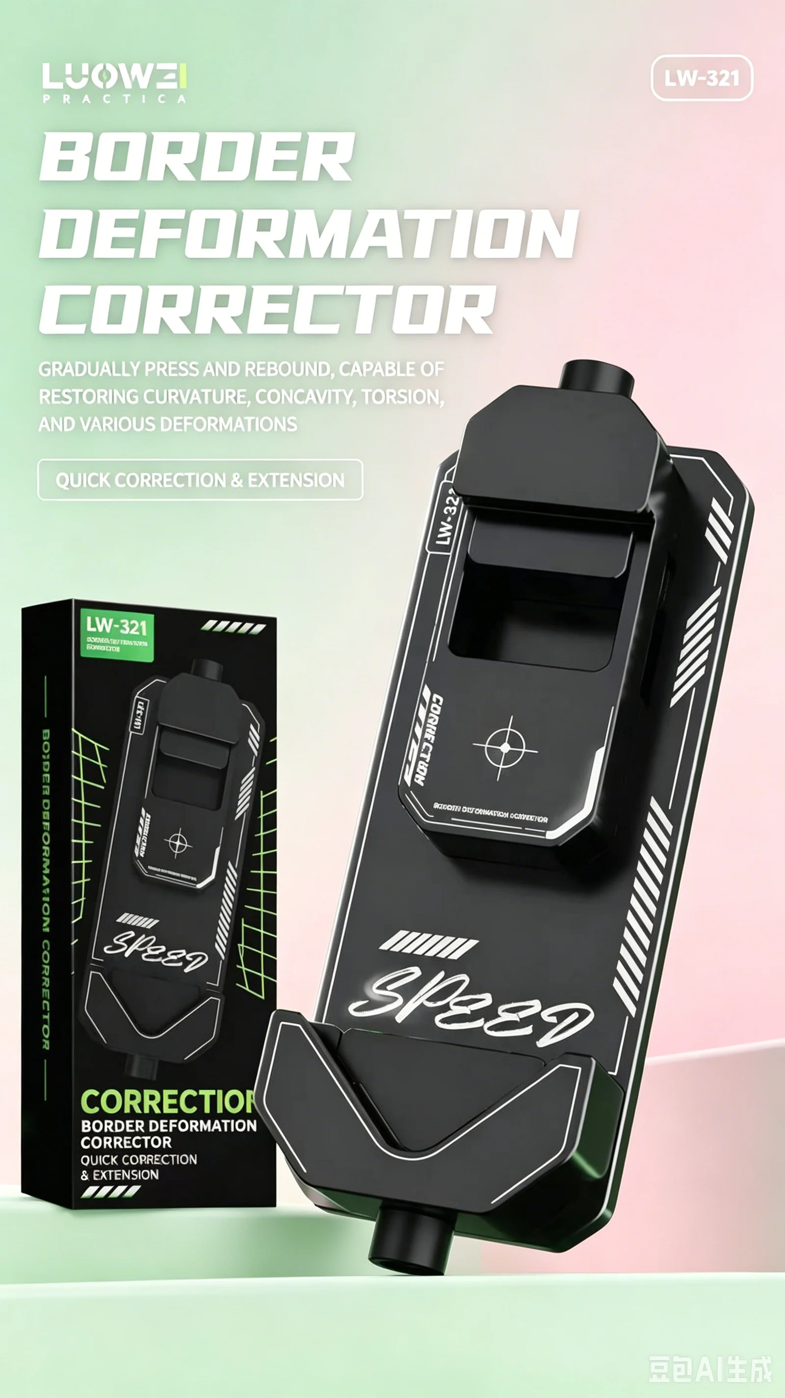 LUOWEI Frame Deformation Corrector — 2-in-1 Corrector for Straight-Edge and Rounded-Corner Mid-Frames