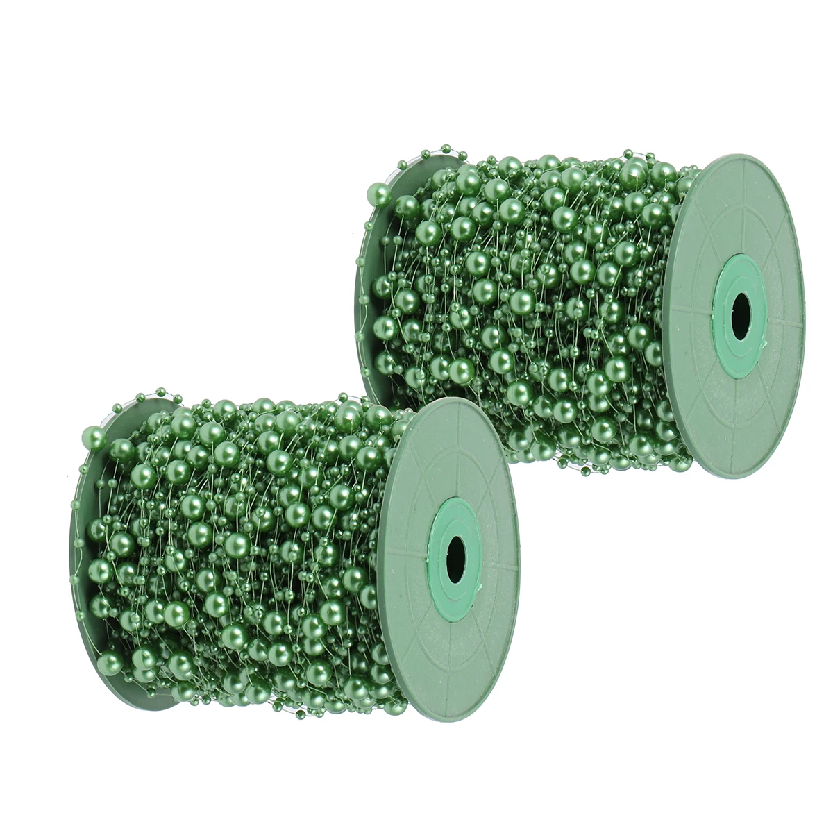 

60M 1 Roll Pearl Beads Chain For Wedding Diy Decorations Beaded Garland Bridal Bouquet Backdrop Centerpieces Craft Supplies Abs