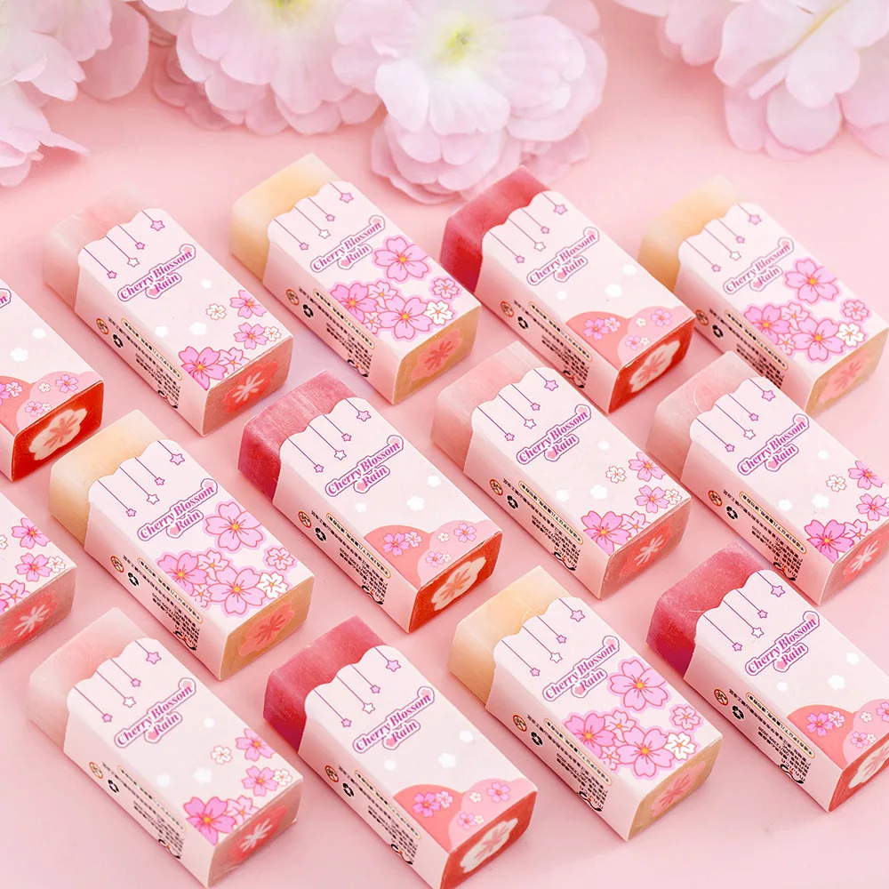 الإبداعية زهر الكرز ساندويتش ممحاة الأطفال لطيف عالية القيمة أقل الفتات ممحاة طلاب المدارس الابتدائية يمكنها شريحة ممحاة