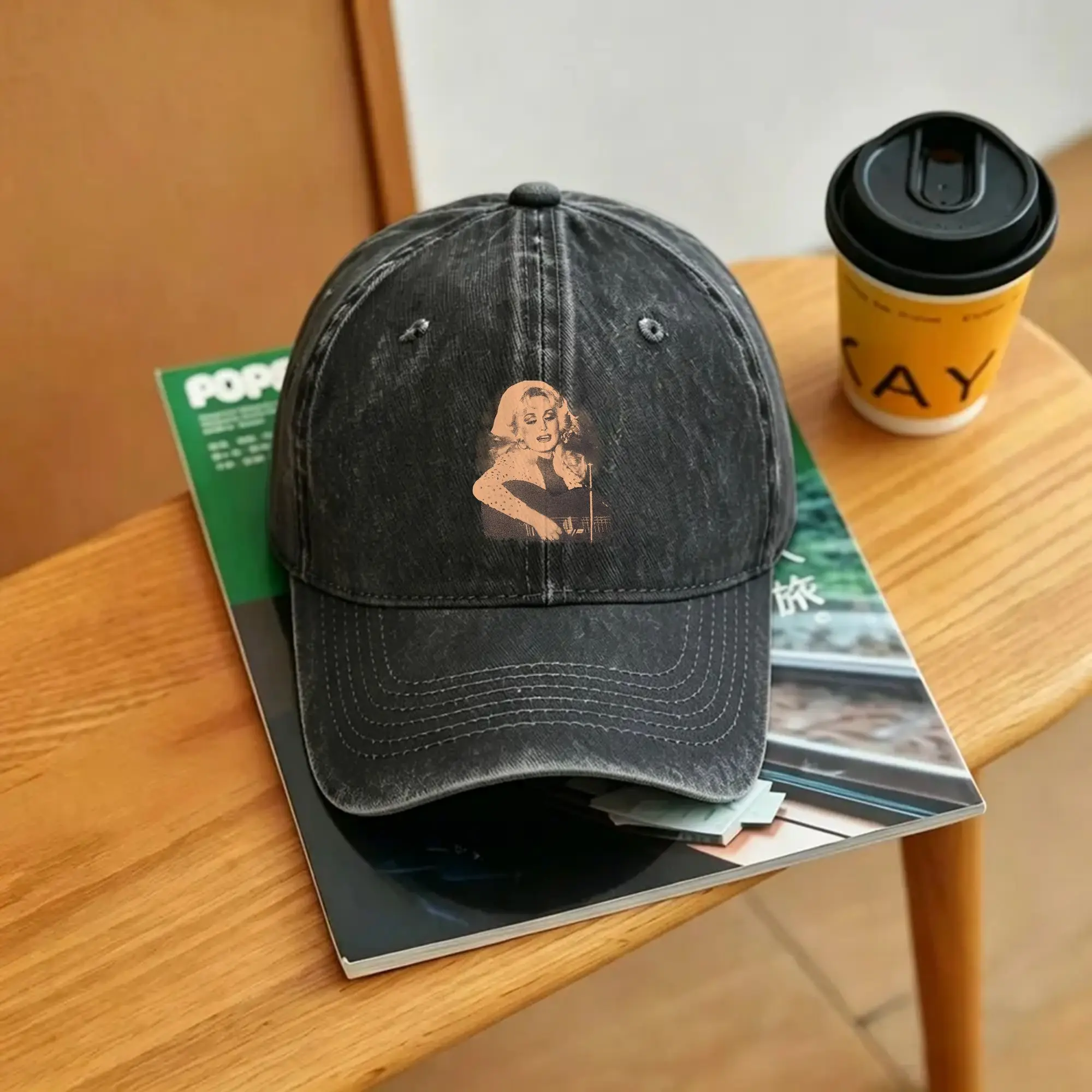 Washed Baseball Cap Dolly Parton Summer Trucker Hat For Couple Women  Casual Kpop Rock Sun Baseball Caps