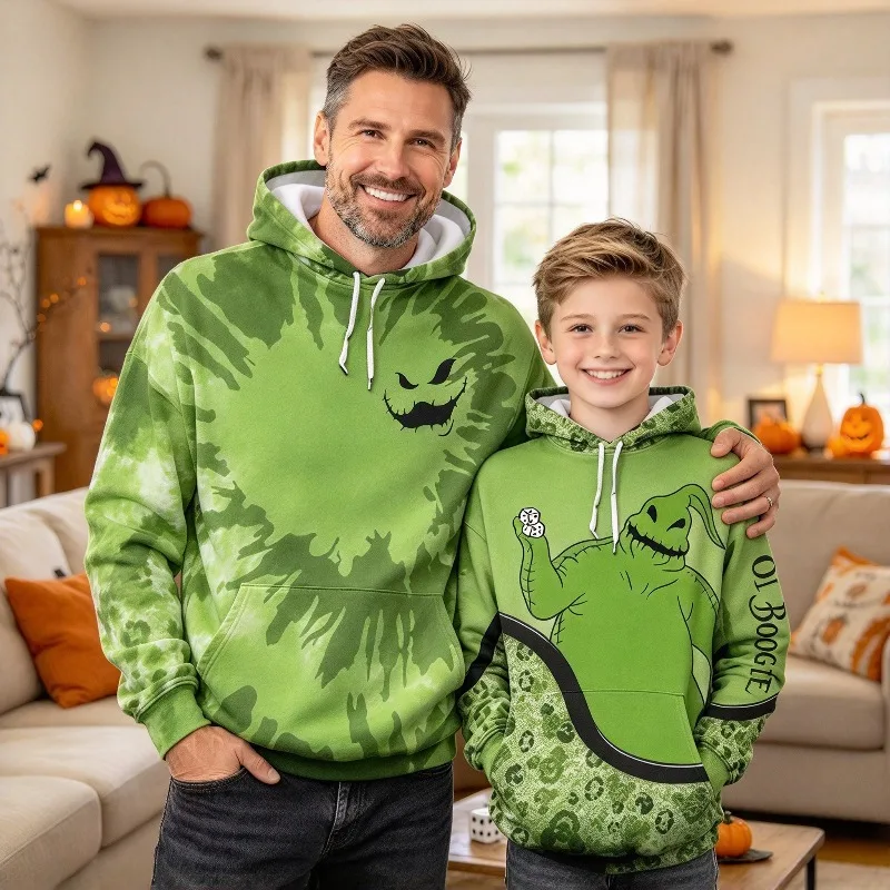 Oogie Boogie Hoodie The Nightmare Before Christmas 3D Print Pullover Hooded Sweatshirt Parents-kids Outfit Halloween Tops Unisex
