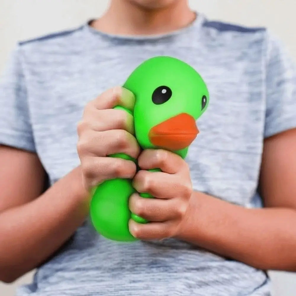 Large Size Duck Stress Relief Toy Colorful Soft Material Fidget Duck Toy Squeeze Design Giant TPR Duck Toy For Adults