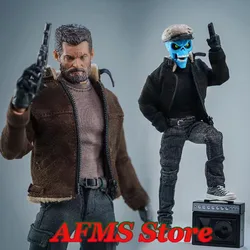 1/12 Male Soldier Coat Vintage Suede Stand Collar Jacket Cosplay Wolverine Leon Clothes For 6