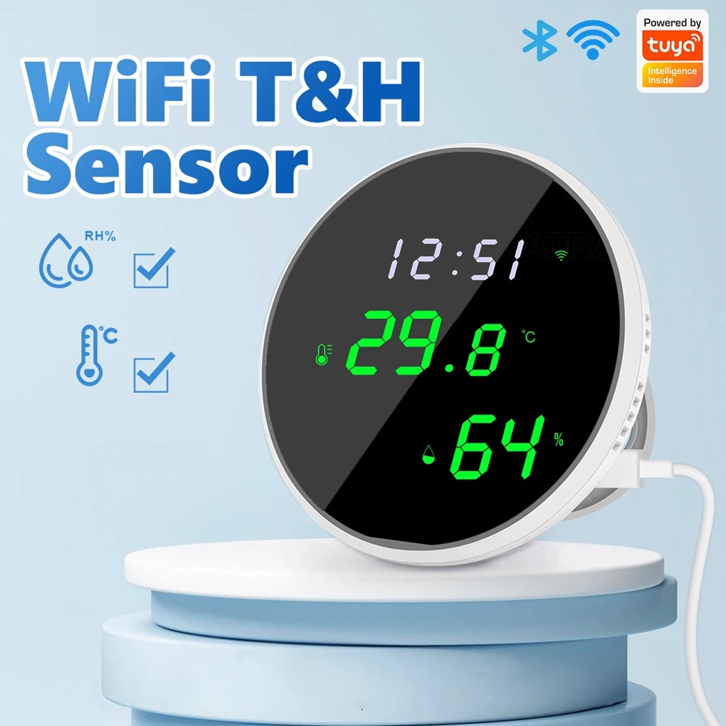 Sensor suhu pengukur suhu pengukur kelembapan higrometer dalam ruangan