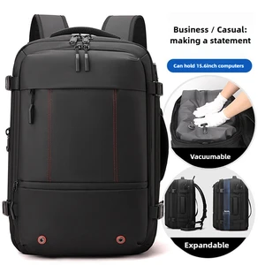 Vacuum Compressed Backpack Universal Dry-Wet Separation Commuter Travel Bag Expandable Laptop Backpack (Airline-Friendly)