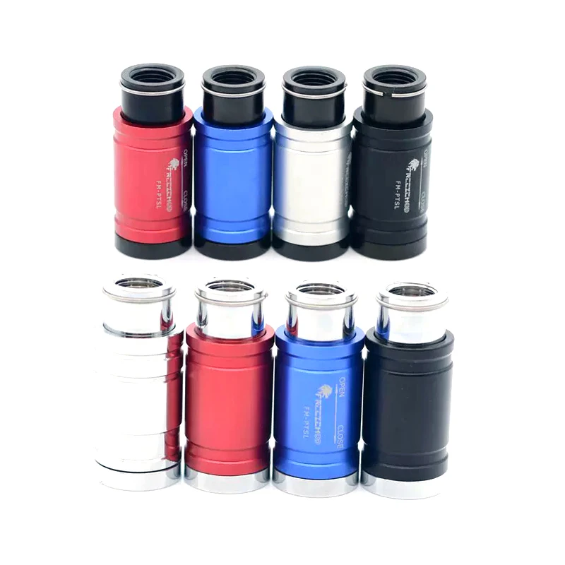 FREEZEMOD Water Cooling Push-to-Connect Flow Control Valve, Dual Female Thread for Hard Tube, Adjustable Water Flow