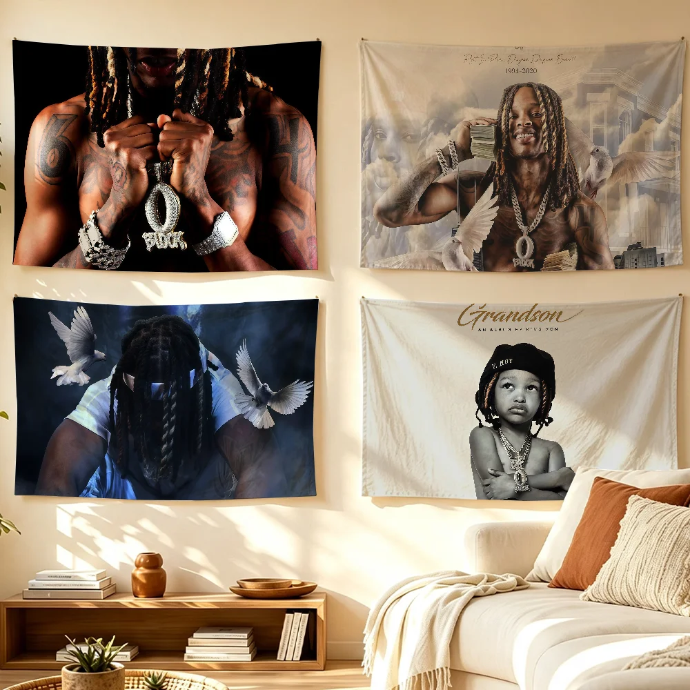 American Rapper K-King V-Von flag Room Decoration Wall Tapestry Hanging Aesthetic Bedrooms Advertising Banner