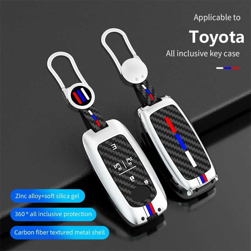 Nueva aleación de Zinc para Toyota Yaris Ativ Raize Veloz Avanza Rush Perodua Daihatsu Malasia funda para llave de coche remota inteligente llavero