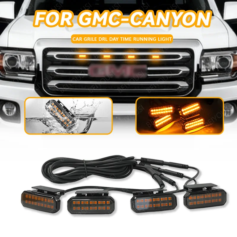 

18LED Front Grille Light FOR GMC-CANYON Car Daytime Running Light Wheel Eyebrow Lamp For Pickup Offroad 12V