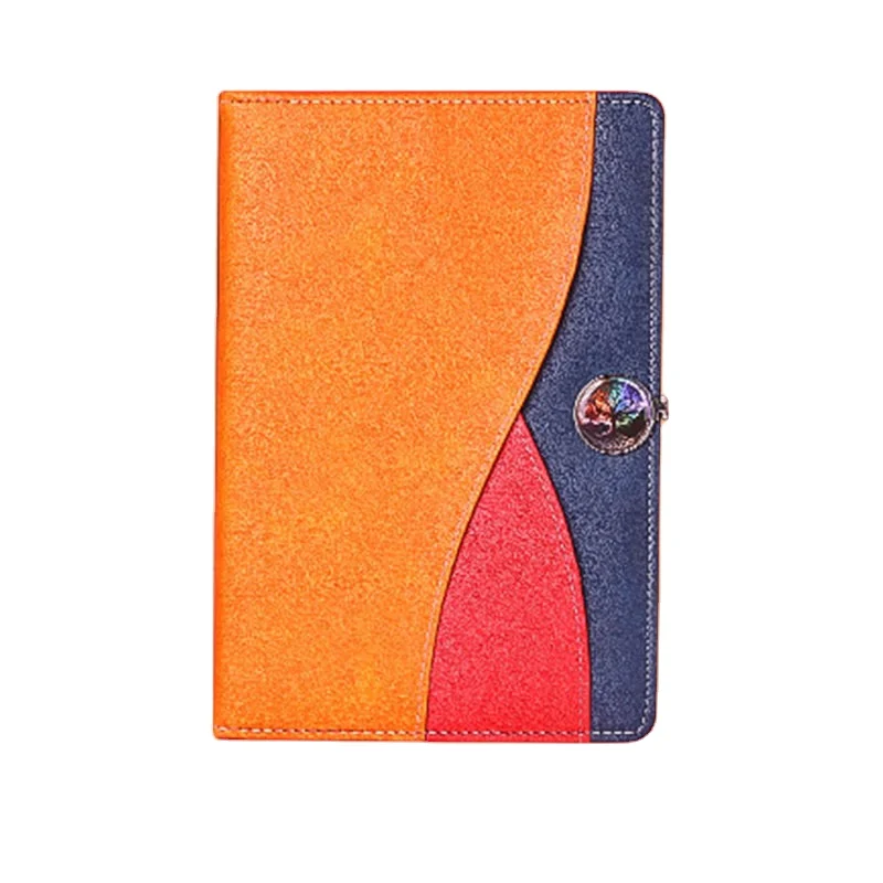 2025customized.Soft PU Leather Colorful Notebook Business Meeting Record Exhibitions Souvenir with Custom Service Sets