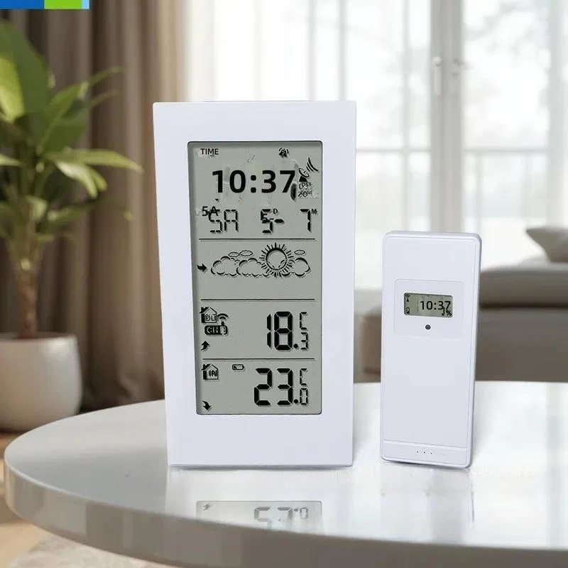 for LCD Electronic Clock Vertical Display Weather Thermometer Alarm Clock