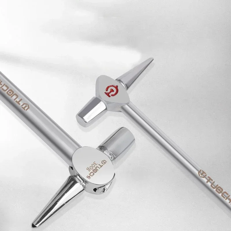 1PC Extended Hammer Railway Train Boiler Inspection Iron Handle Railway Inspection Safety  Escape Window Breaker Tools