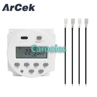 CN101A Timer Switch AC/DC 12V 24V 110V 120V 220V 230V 240V Digital LCD Power Week 8A to 16A Mini Programmable Time Switch Relay