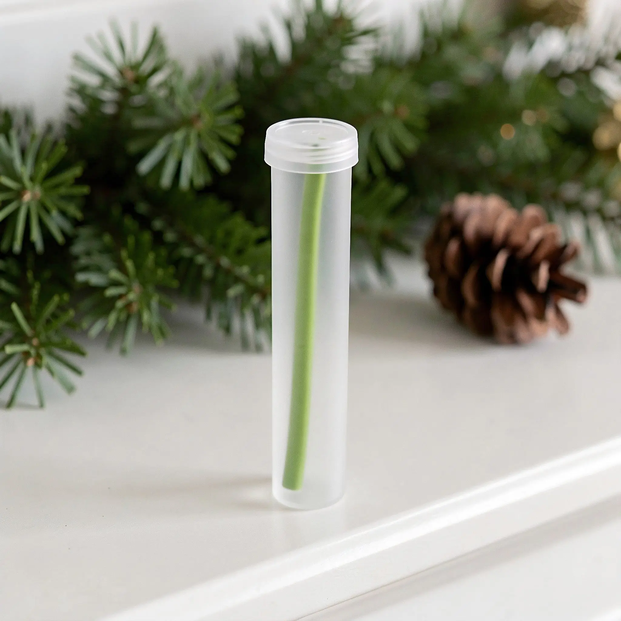 30Pcs Floral Water Tubes 3 Inch Clear Flower Stem Water Vials with Caps Transparent Bouquet Hydration Tube Floral Arranging
