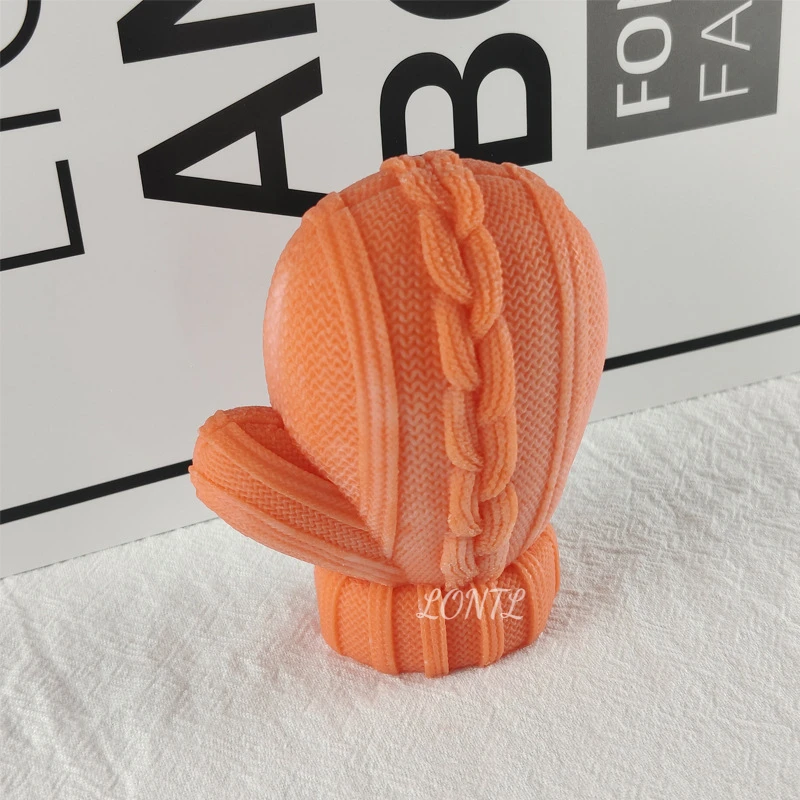 크리스마스 장갑 실리콘 양초 금형 DIY 초콜릿 케이크 쿠키 베이킹 도구 수제 공예 석고 에폭시 비누 만들기 용품