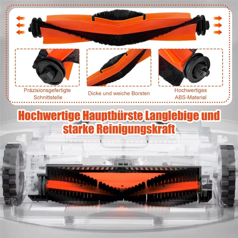 A74G-アクセサリーキット Xiaomi X20+ / X10+ 掃除機交換部品メインサイドブラシ Hepa フィルターモップ布ダストバッグ