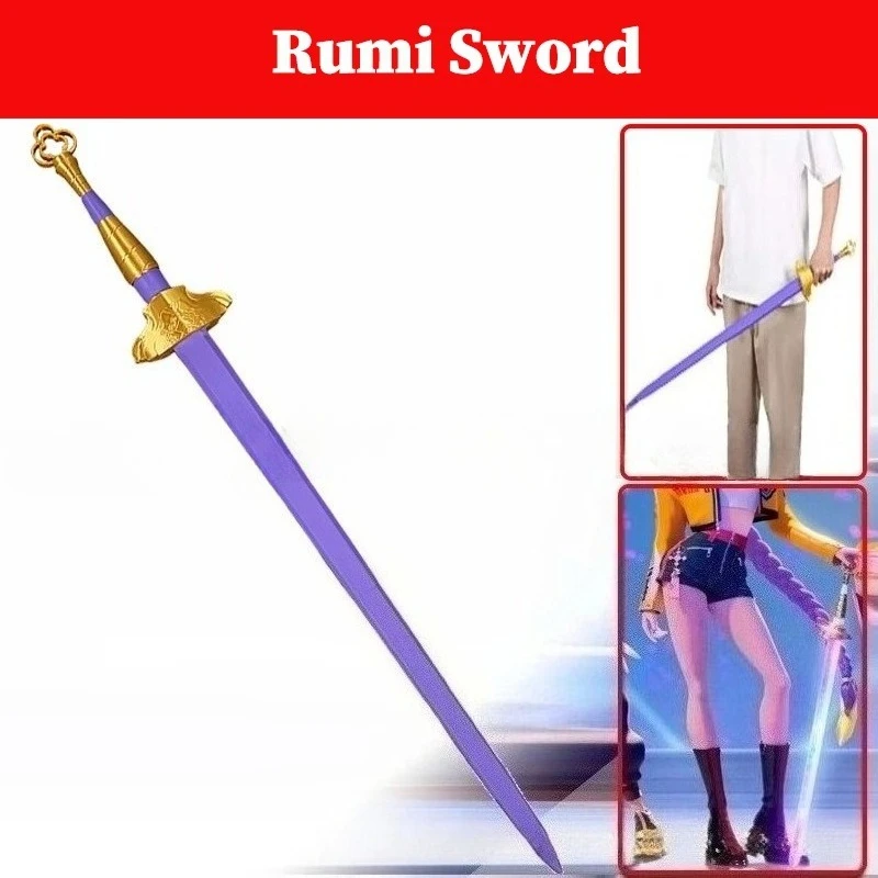 

Kpop Demon Hunters Rumi Sword Anime Cosplay Accessories Long Knife Purple Sword Halloween Carnival Party Disguise Suit Props