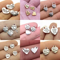 Bulk Charms For Jewelry Making Kit Pendant Diy Jewelry Accessories Hand Made Heart Charms