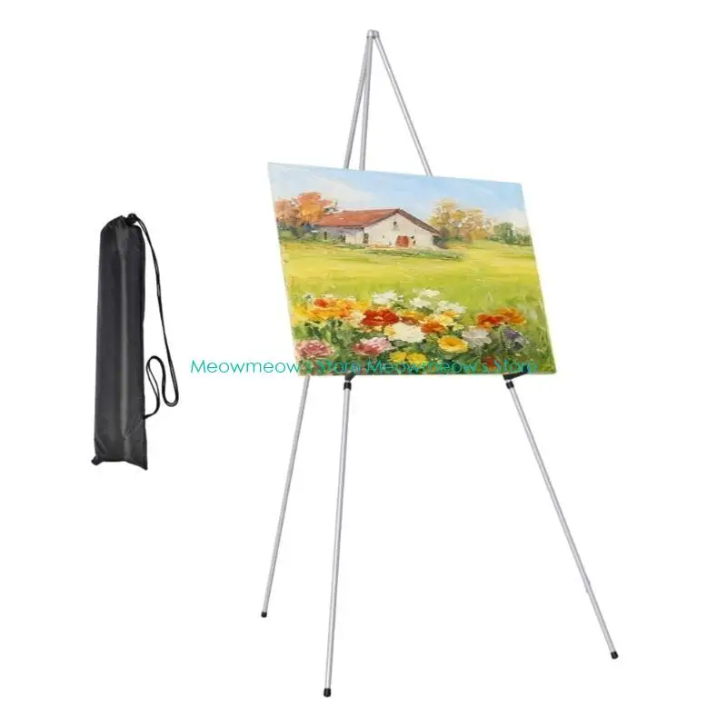 W91A Light Weight Metal Foldable Art Sketching Stand For Artists with Strong Frame Easy Carry Design For Studios And Outdoor