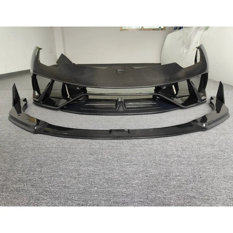 

Upgraded to P-style all carbon fiber front bumper for Lamborghini Huracan LP580 LP610 body kit for LP640 carbon fiber front lip