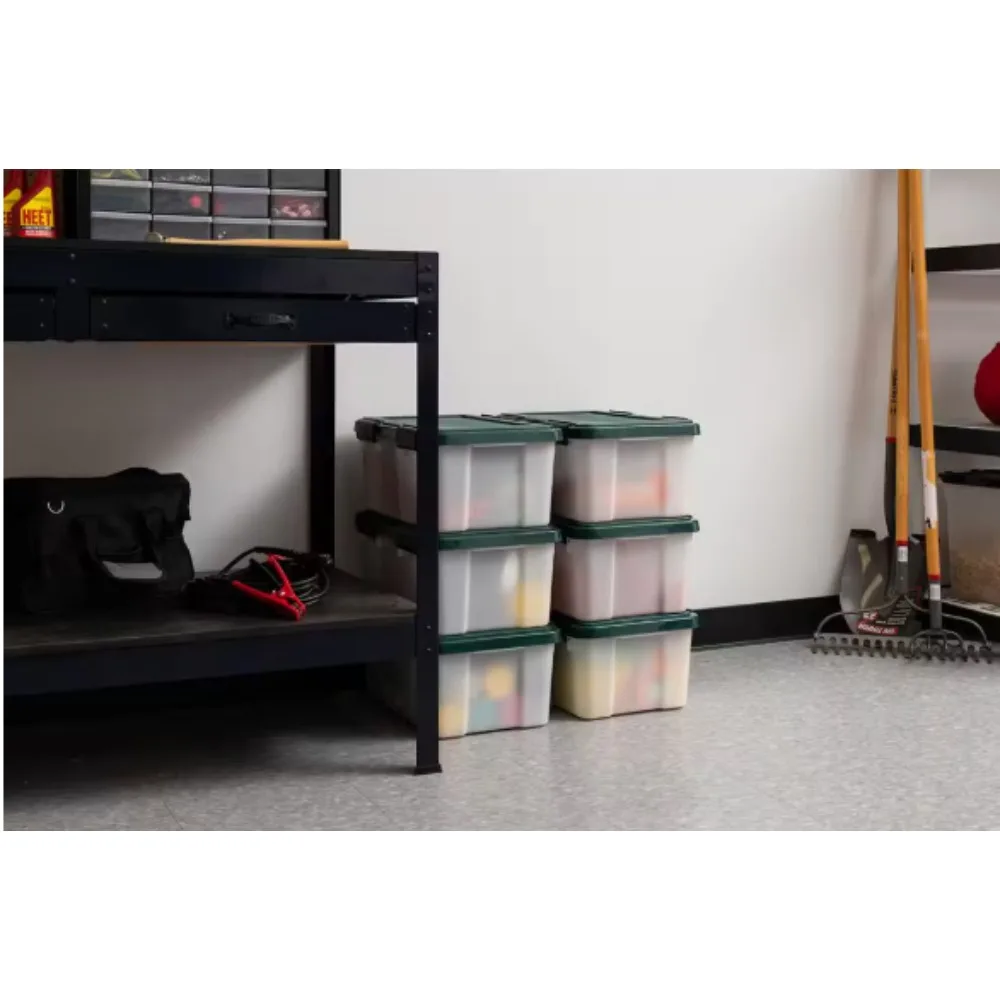 

Storage Bins ，Weathertight，with Lids，Designed to stack and maximize storage space