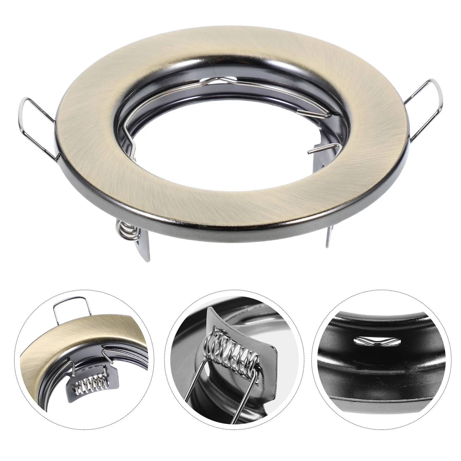 

3 шт., металлическая встраиваемая накладка для светильника Mr16, рамка для прожектора, розетка, держатель для потолочного светильника, фитинги, накладки