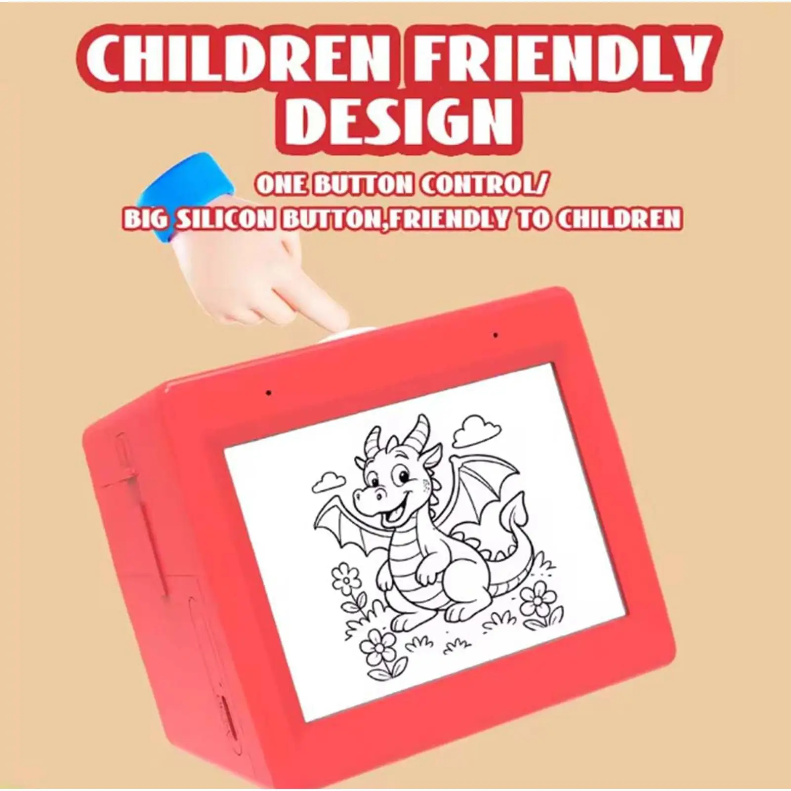 Stickerbox Printer Inkless Portable Instant Smart Machine AI Voice Sticker Maker Machine For Kids Children Boys Girls Family