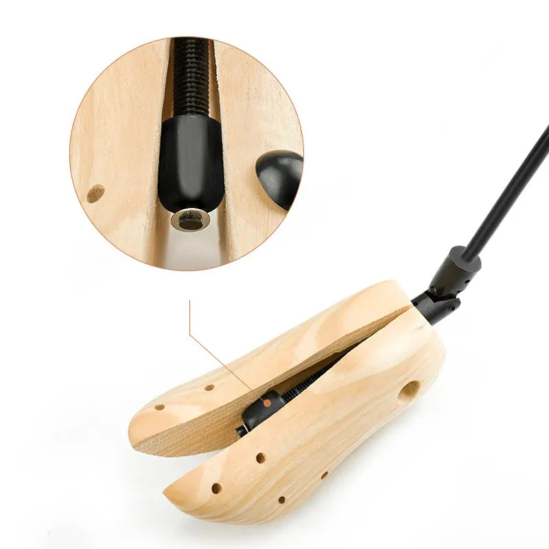 FamtiYard 1Pcs Wooden Shoes Stretcher Adjustable for Casual Pump Boots Flats Shoe Tree Shaping for Shoes Footwear Lasts Expander