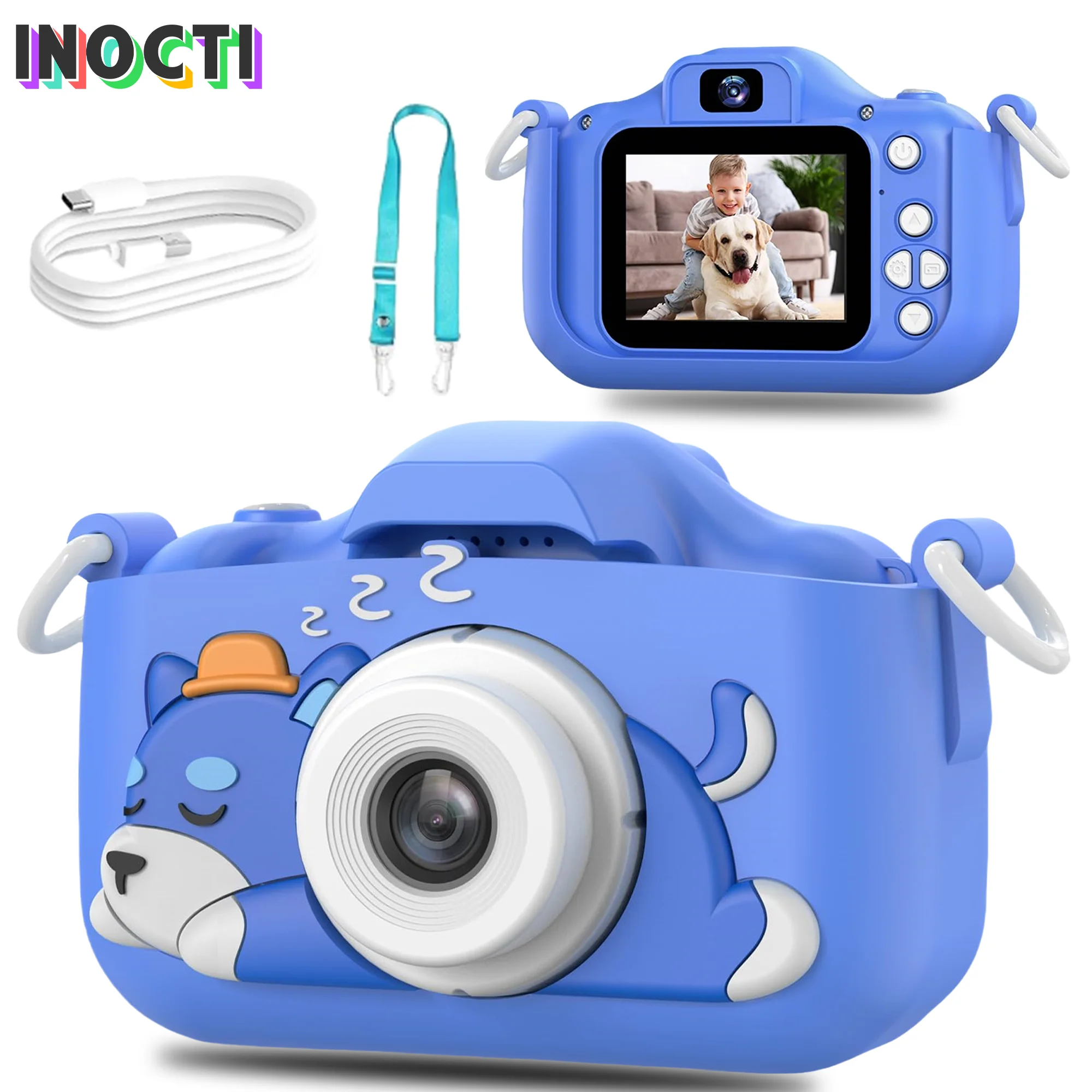 Blue Dog Kids Camera 1080P HD Digital Camera 2.0