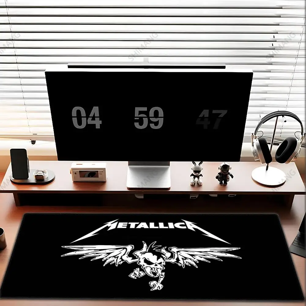 Music Cool M-Metallica Internet-Famous Mousepad Large Mouse Pad Gaming Deskmat With Lockedge Office Non-slip Carpet