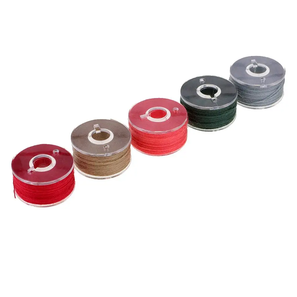 Bobbin Thread Polyester Thread Spools Set Clear Storage Case Bobbin Sewing Thread for Beginners