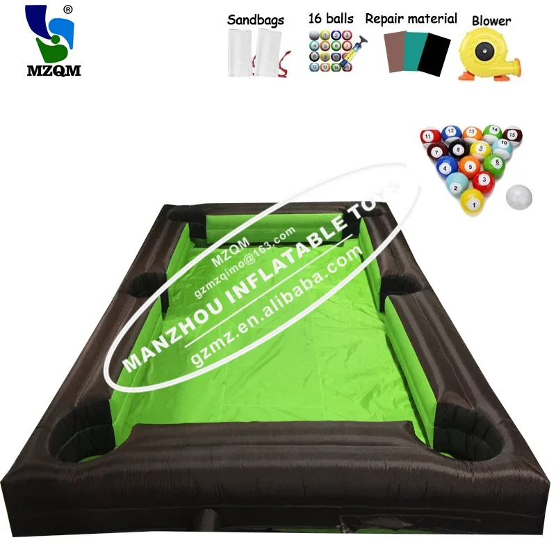 inflatable snooker football table game inflatable pool soccer table for adults