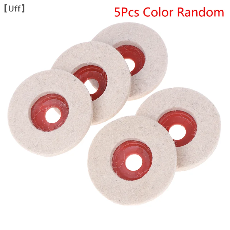 [CA74] 5pcs Wool Polishing Wheel Polishing Disc 85mm Angle Grinder Felt Grinding Disc For Metal Wood Glass Ceramic Marble