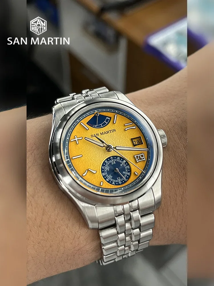 San Martin 39mm Chinese Style Original Design Miyota 9132 Men's Luxury Dress Watch Automatic Mechanical Waterproof 100m SN0144