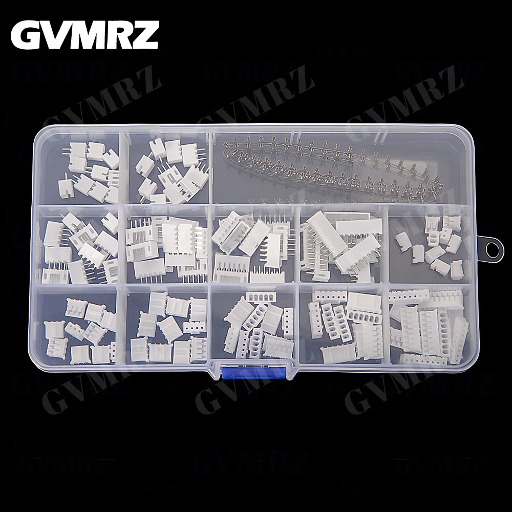 220PCS PH2.0 JST Male Female Plug Socket PH 2.0mm Connector kit Straight Pin Terminals 2P 3P 4P 5P 6P 8P Pitch 2.0mm