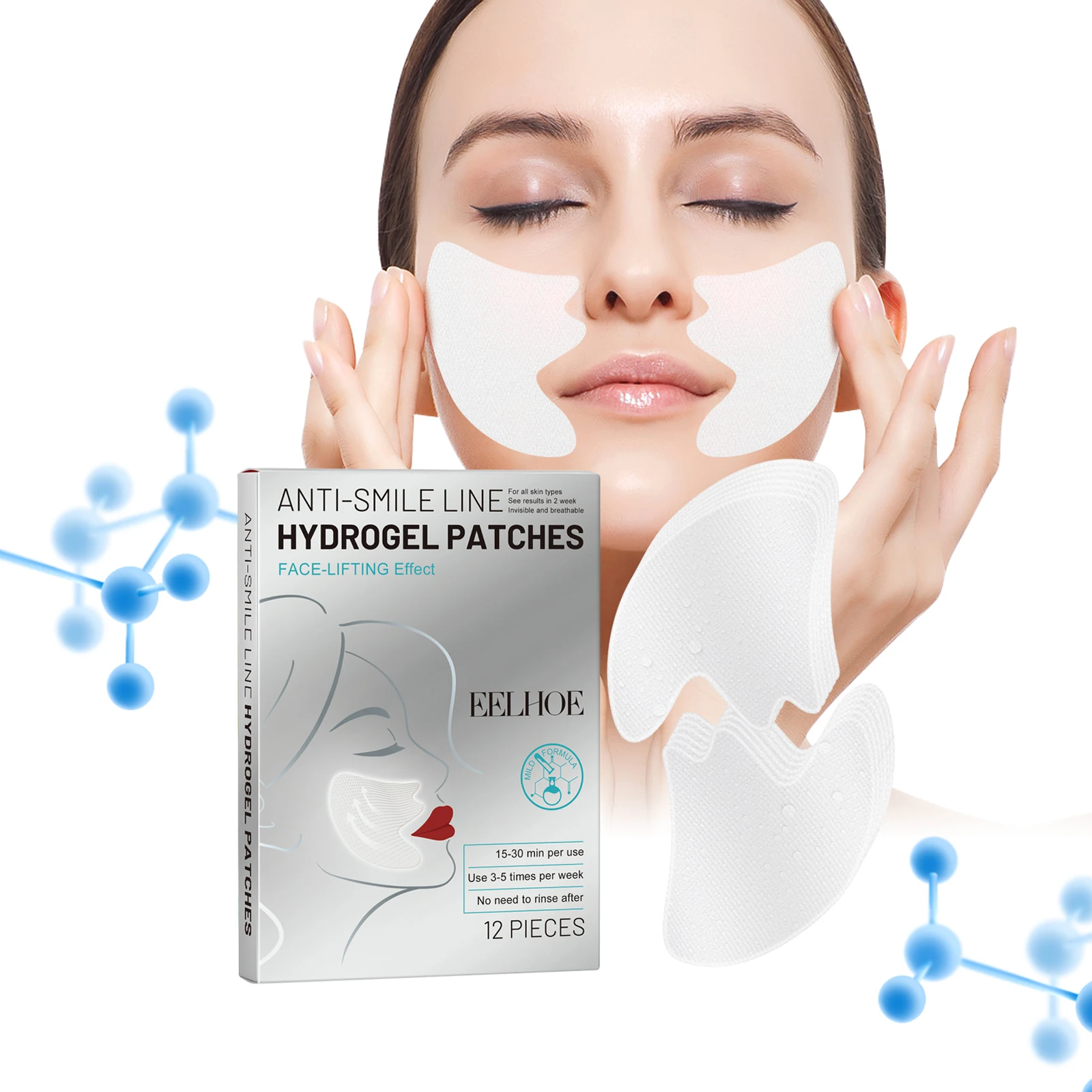 

Firming Fine Lines Hydrocrystalline Patch Anti-Aging Lifting Sagging Facial Skin Deep Nourishment Masks Korea Face Care Products