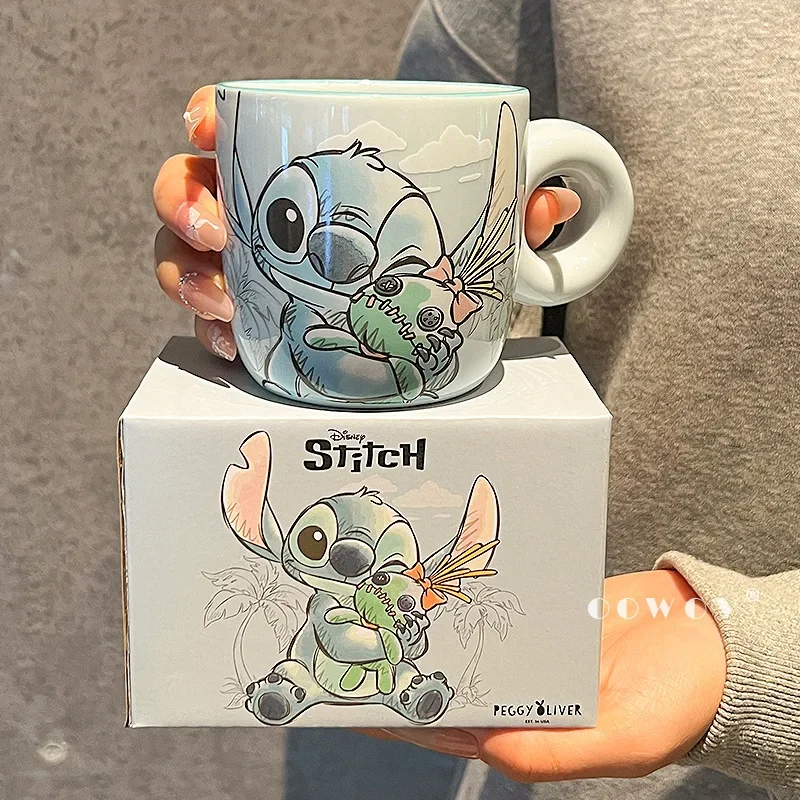 1 taza Stitch, botella de agua bonita y elegante, botella de agua y hervidor reutilizables, artículos para el hogar