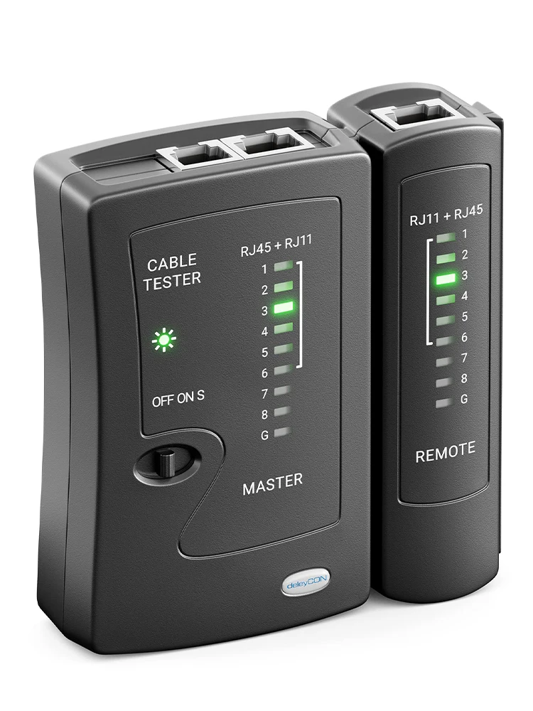 ZoeRax Tester kabla sieciowego Ethernet dla sieci LAN RJ45 Cat5 Cat5e Cat6 Cat6a Cat7 UTP/kabel ekranowany i RJ11 RJ12 — zdjęcie 2