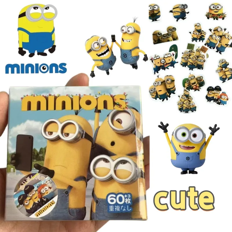 

New Creative Minions Cartoon Stickers, High-Value Fashionable Personalized Student Mobile Phone and Notebook Decorative Stickers