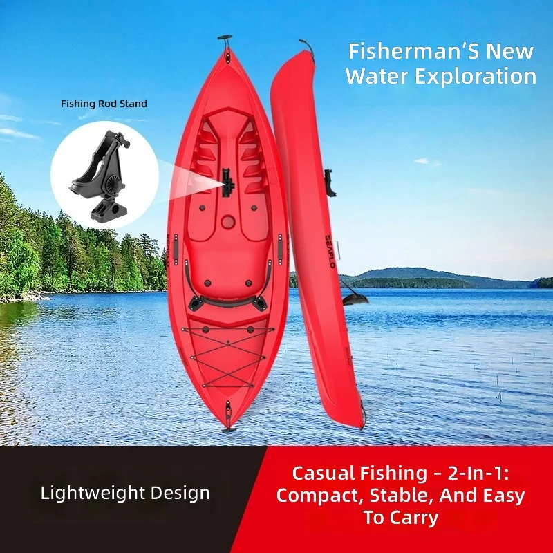 Kayak para Pesca, Bote Inflable Reforzado, Kayak Ligero, Balsa para Pescadores, Embarcación de Pesca Portátil, Deportes Acuáticos al Aire Libre